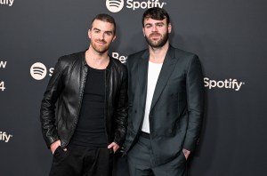 Эндрю Таггарт и Алекс Полл из The Chainsmokers на вечеринке Spotify Best New Artist Party, которая прошла в Paramount Studios 1 февраля 2024 года в Лос-Анджелесе, Калифорния.